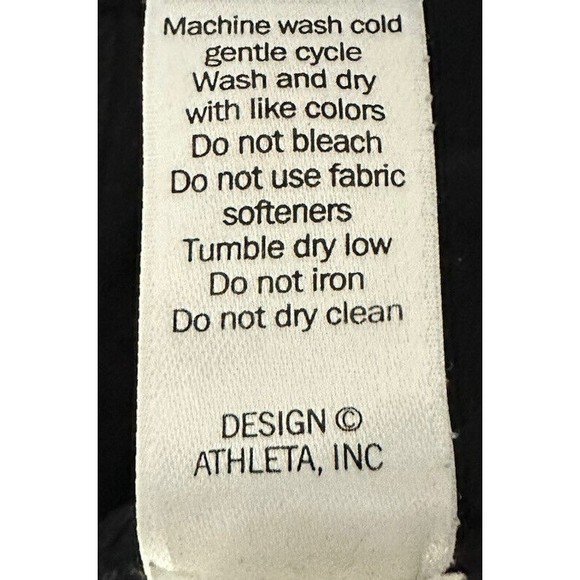 Athleta Leggings Womens Petite XSP Black Athletic Pants High Waisted Capri 22X25 - Picture 7 of 7